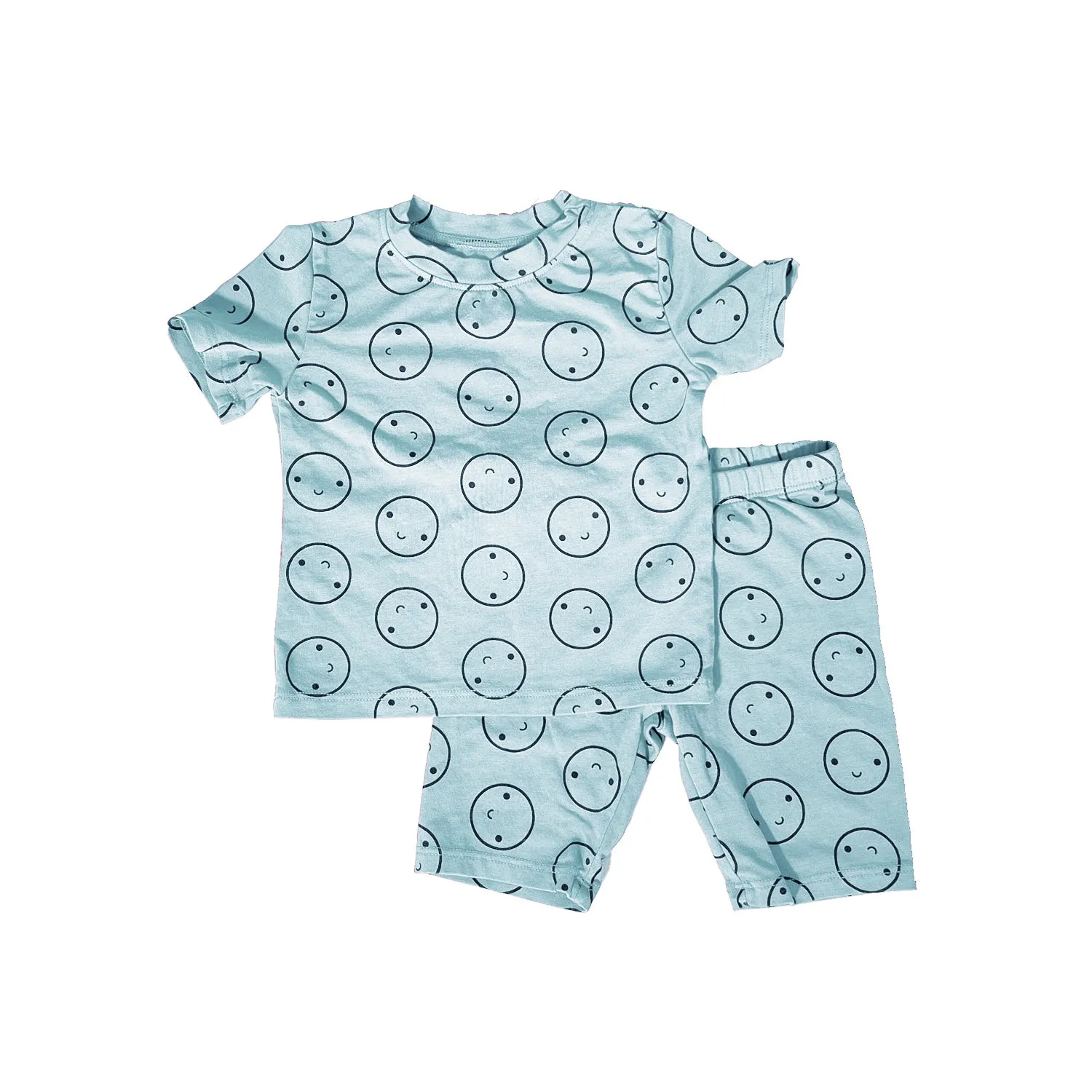 SALE Glacier Short Sleeved Happy Pajamas