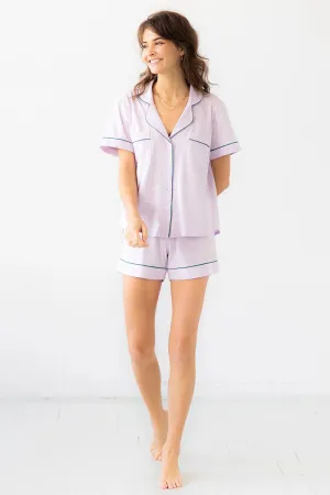 SALUA Classic Shorties Pajamas in Pima Cotton