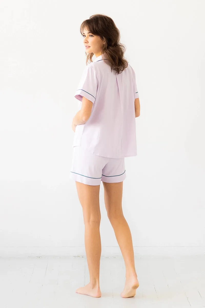 SALUA Classic Shorties Pajamas in Pima Cotton