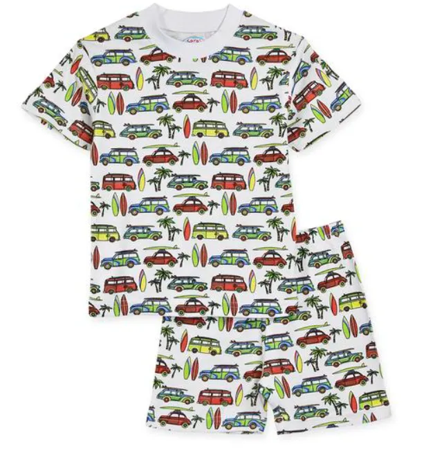 Sara's Prints Two Piece Surfing Short Pajama
