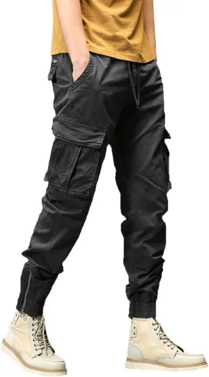 sdbrld Cargo Pants For Men Mens Trendy Ripstop Tactical Pants Lightweight Outdoor Hiking Water Resistant Pants with Pockets