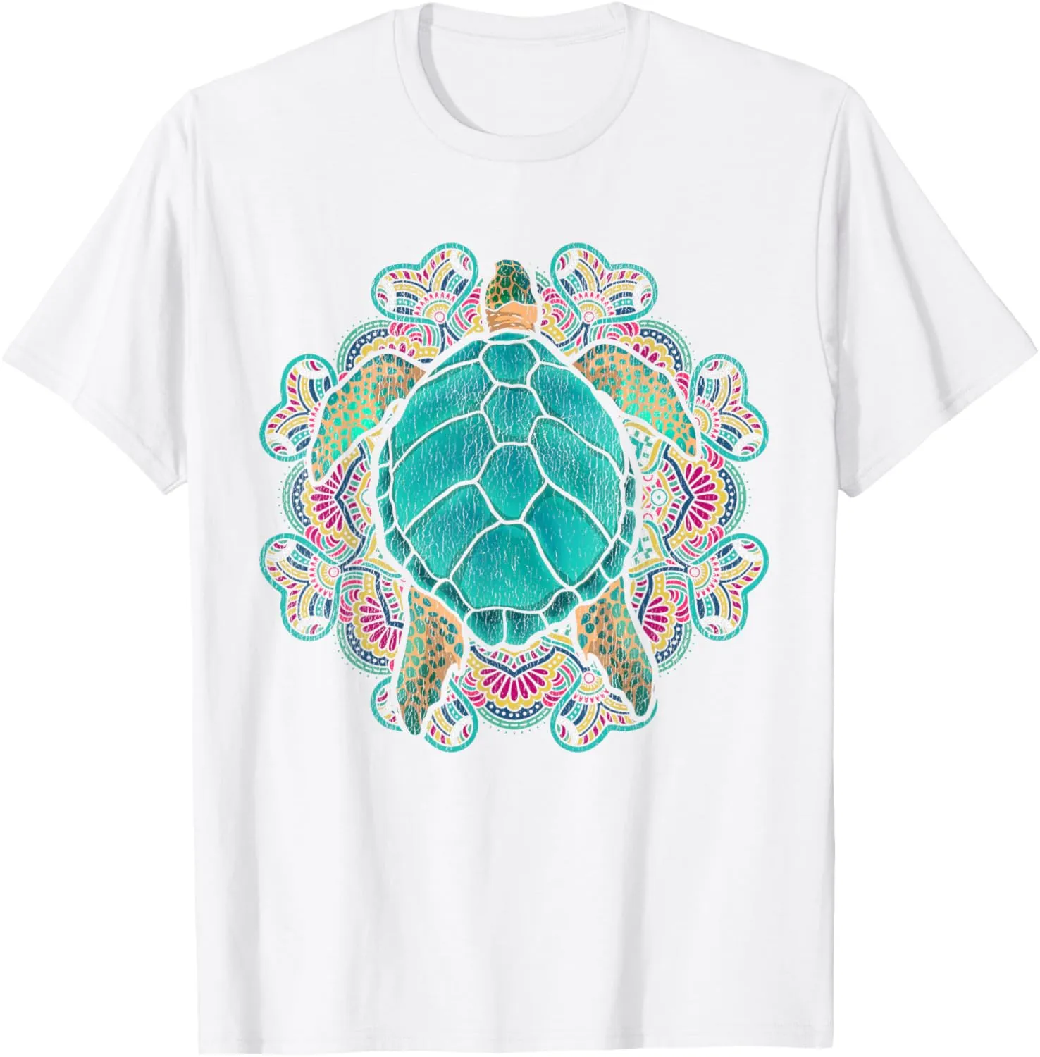 Sea Animal Turtle Lover Polynesian Tattoo Tribal Turtle T-Shirt
