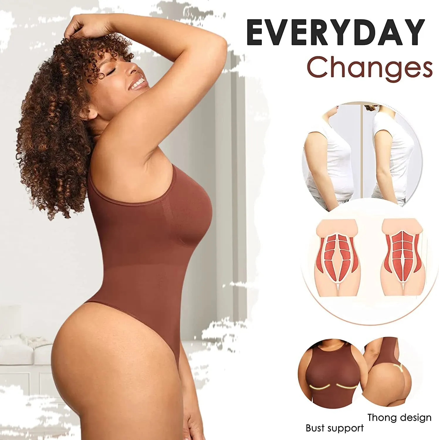 Seamless High-Neck Bodysuit Shapewear