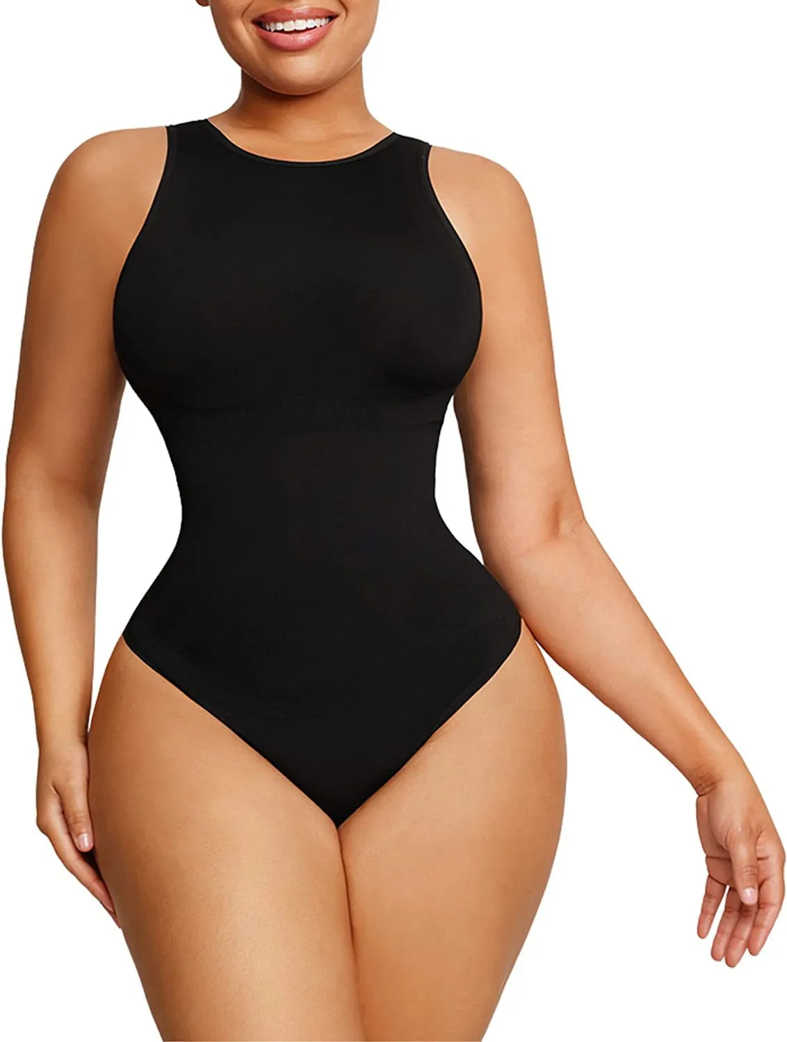 Seamless High-Neck Bodysuit Shapewear