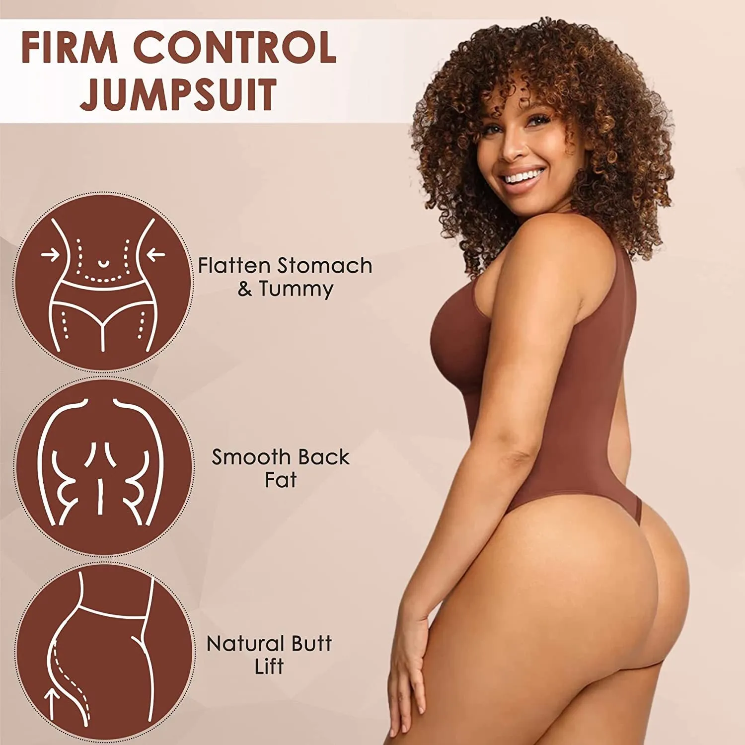 Seamless High-Neck Bodysuit Shapewear