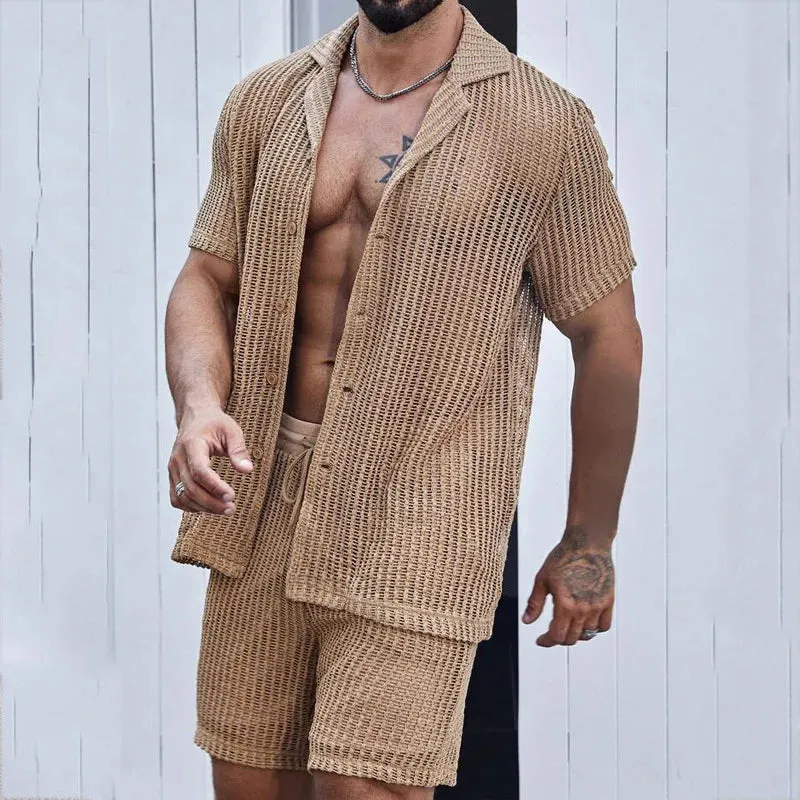 See-through Shorts set
