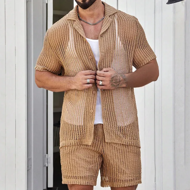 See-through Shorts set