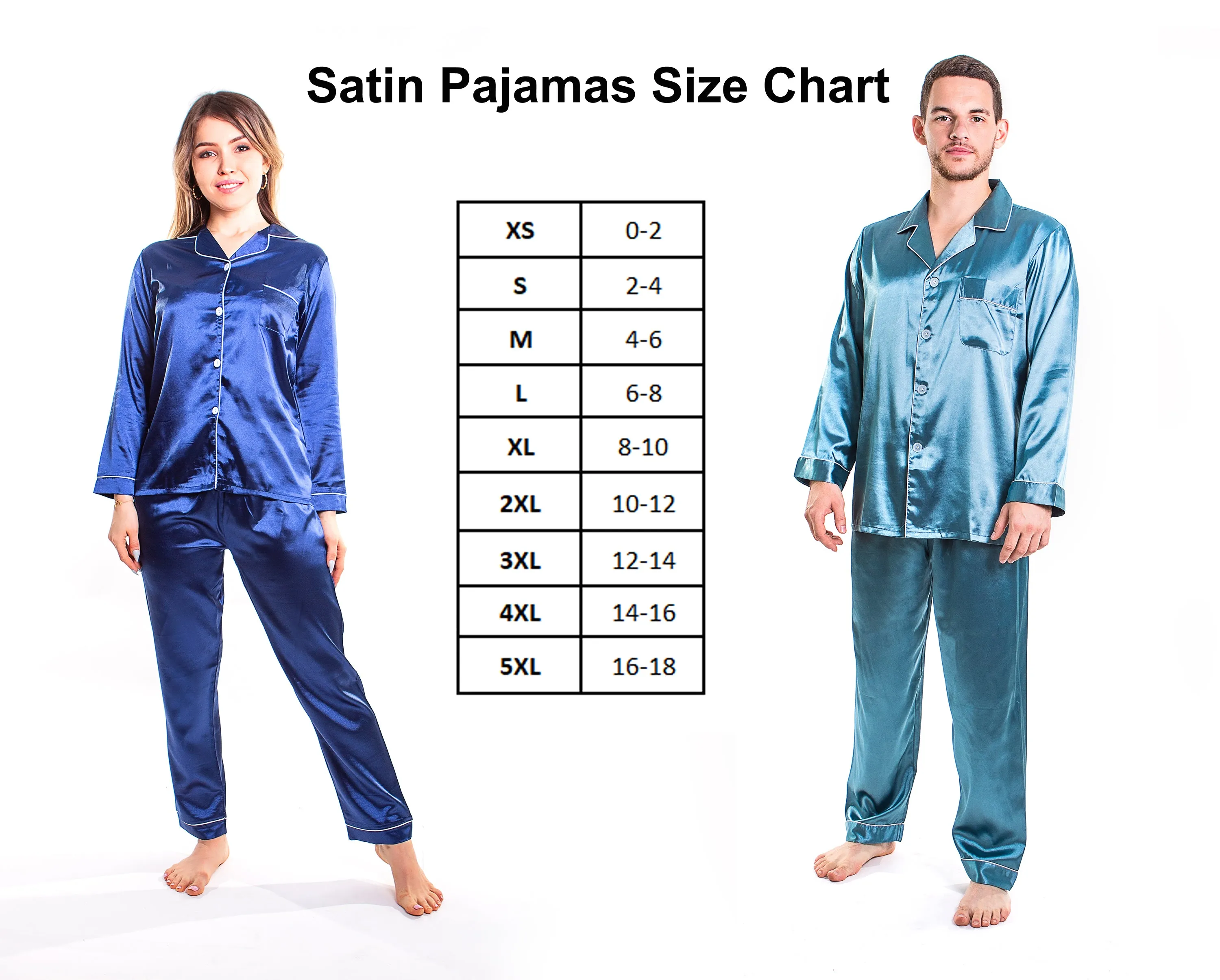 Set of 13 Bridesmaids Pajamas, Custom Wedding Satin Pajamas  - Long   Long