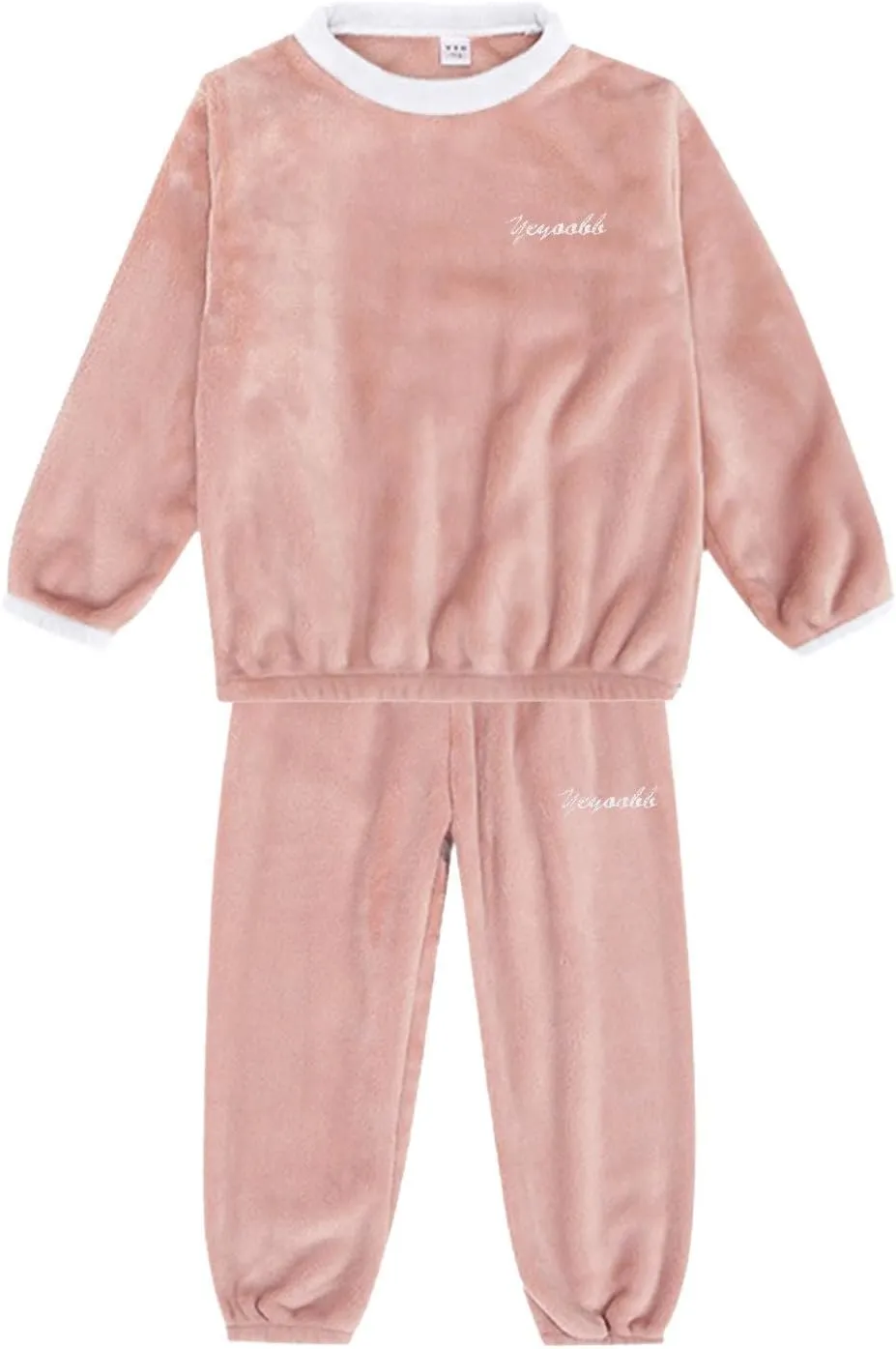 Set Pajamas Outfits Set for Kids Matching Sleepwear Set Christmas Lounge Sleepies Tops   Pants Fleece Flowy for Girls Warm Winter Pajamas Fluffy Pajama Pants Fleece Pajamas Children Pj