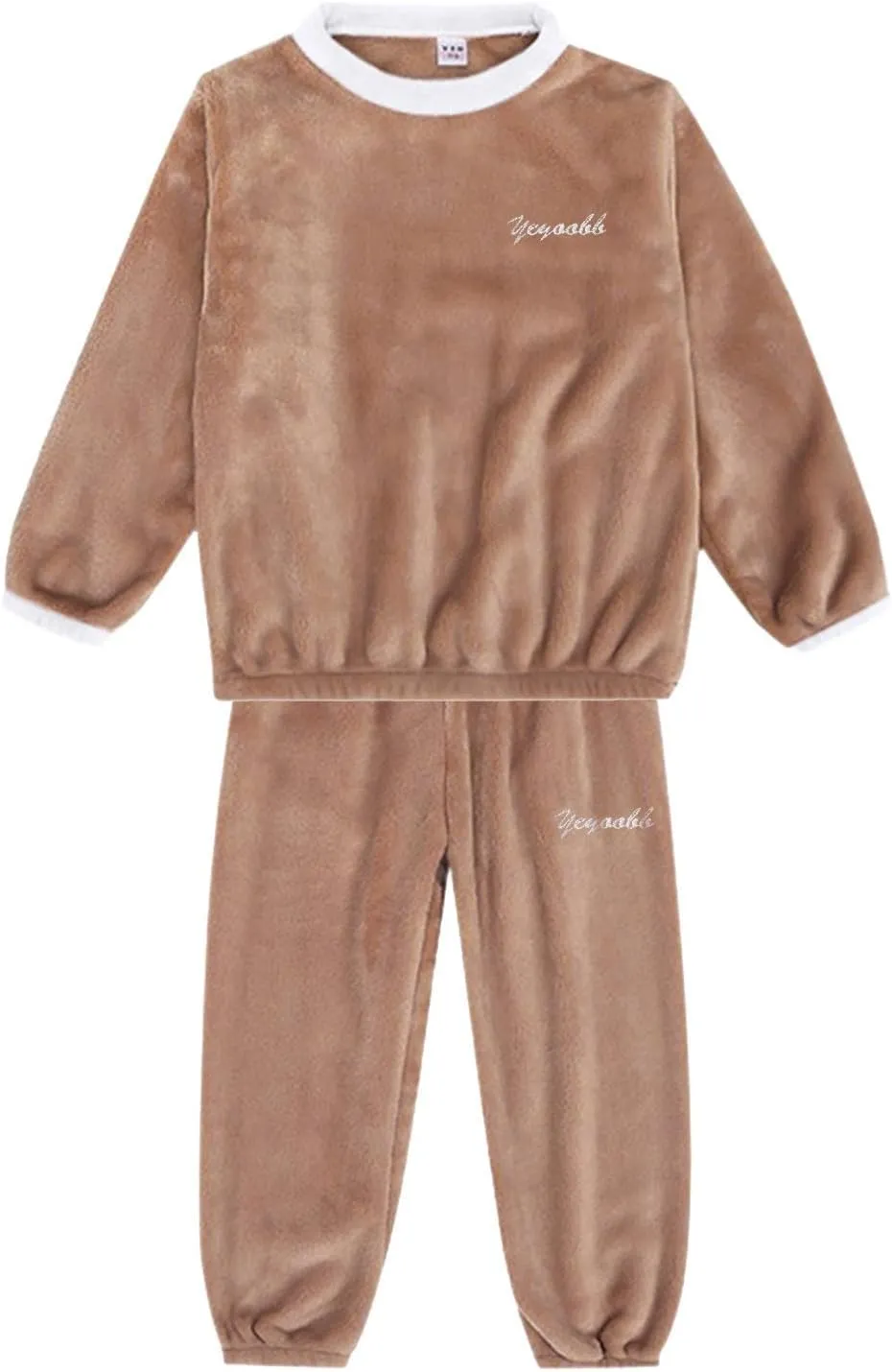 Set Pajamas Outfits Set for Kids Matching Sleepwear Set Christmas Lounge Sleepies Tops   Pants Fleece Flowy for Girls Winter Pajamas Fluffy Pajama Pants Fleece Pajamas Warm Children Pj