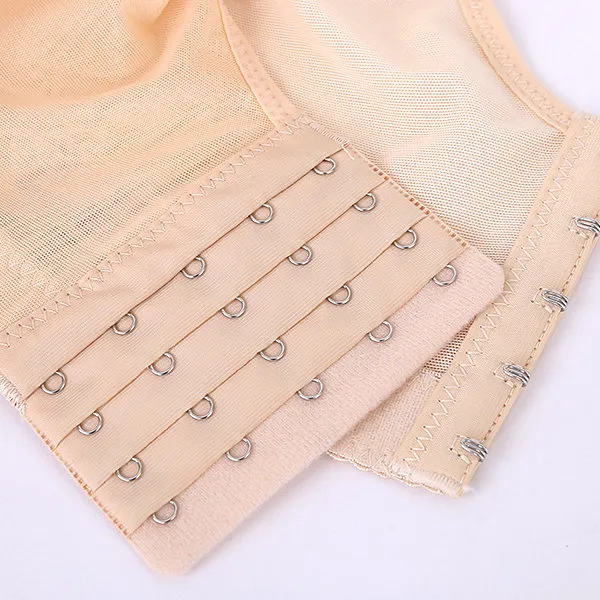 Sexy Lace Busty Full Coverage Wireless Gather Bando Bras
