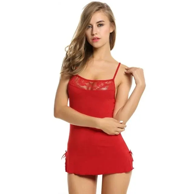 Sexy Lace Top Nightgown