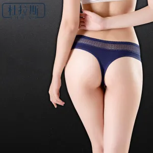 Sexy Women Cotton G String Thongs Panties Ladies' Seamless Female Underwear Lace Thong Briefs Low Waist T-back