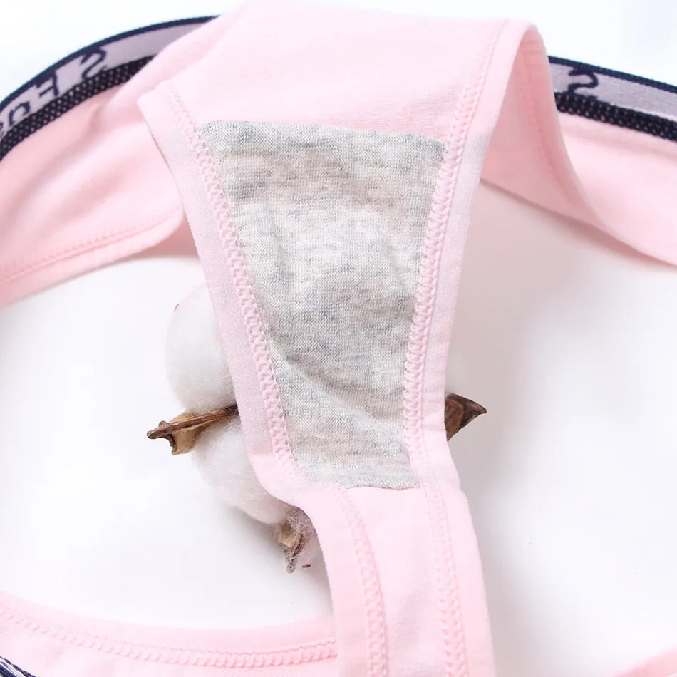 Sexy Women's Low-Rise G-String Cotton Thong With Letter Pattern