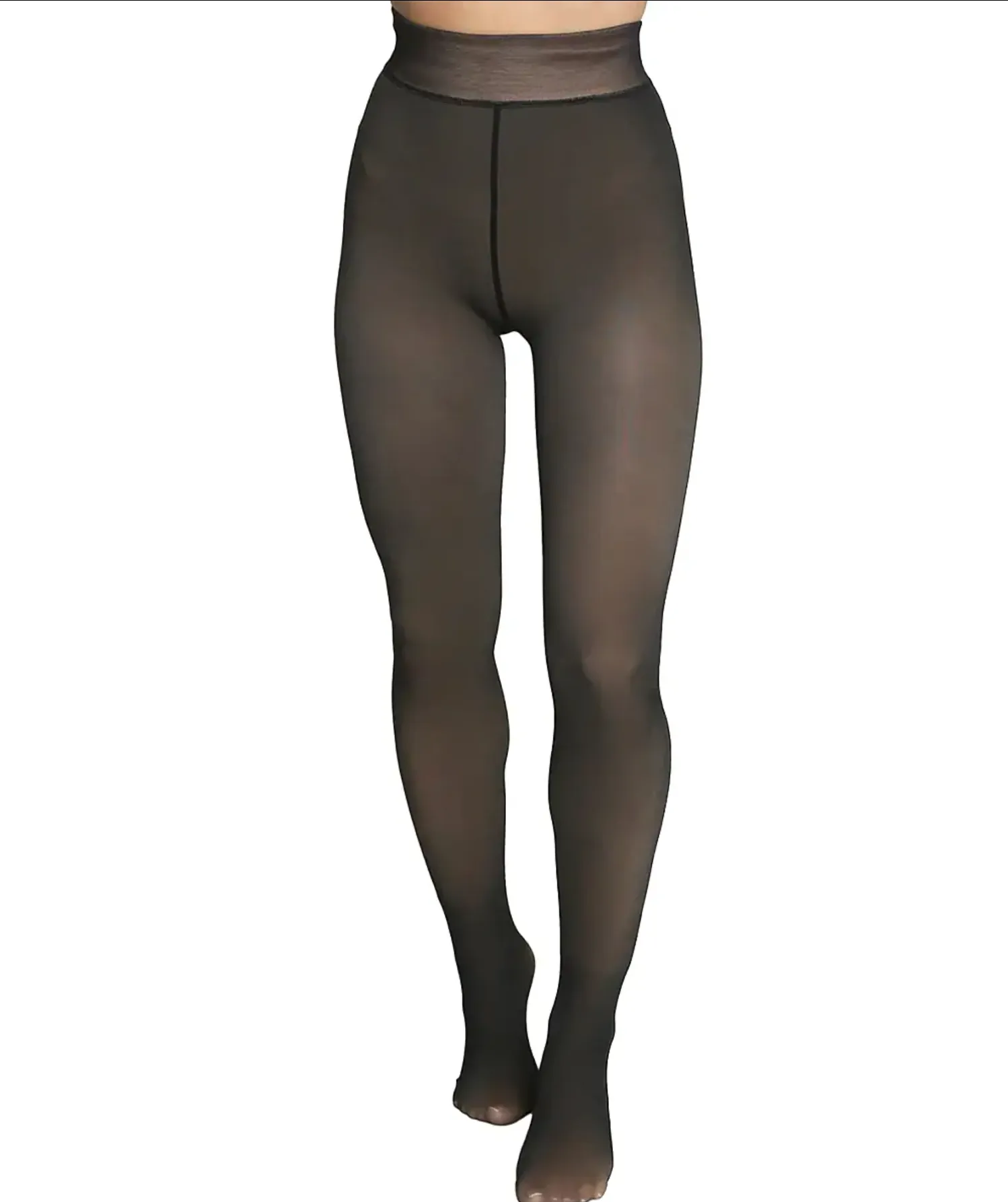 Sheer Fleece Lined Pantyhose Tights