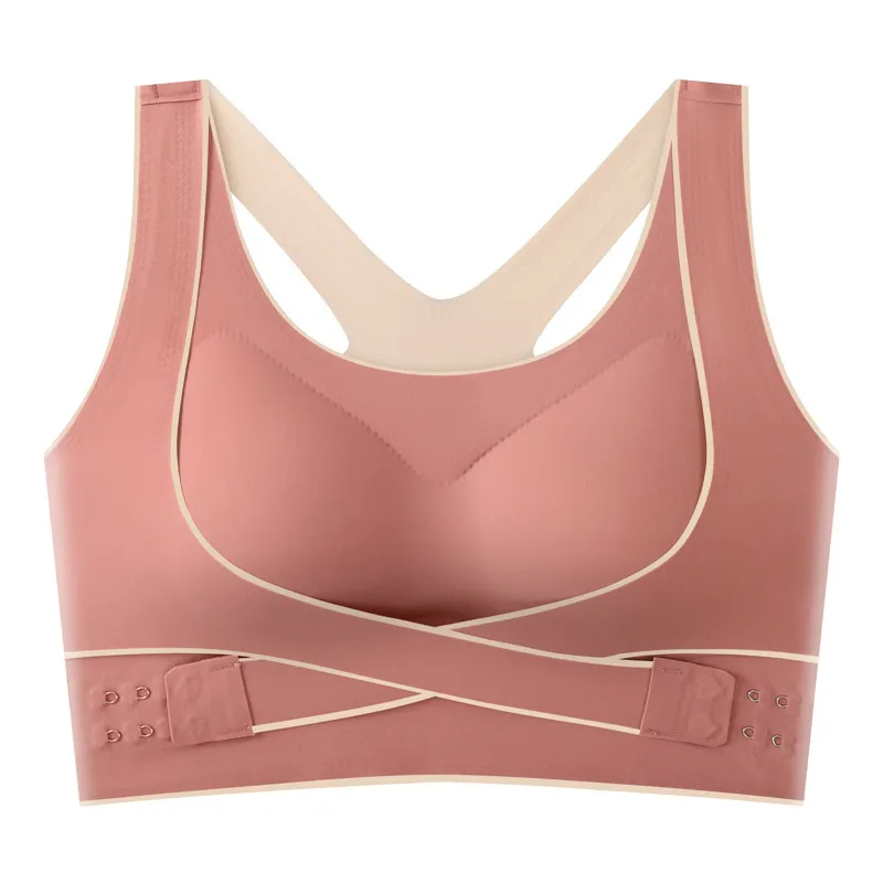 Shockproof push up sports bra