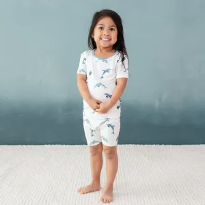 Short Sleeve Pajamas in Dolphin