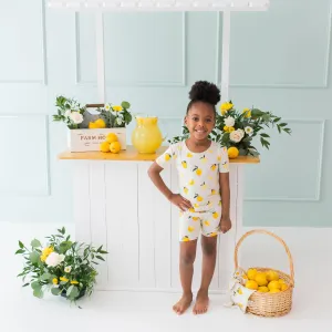 Short Sleeve Pajamas in Lemon