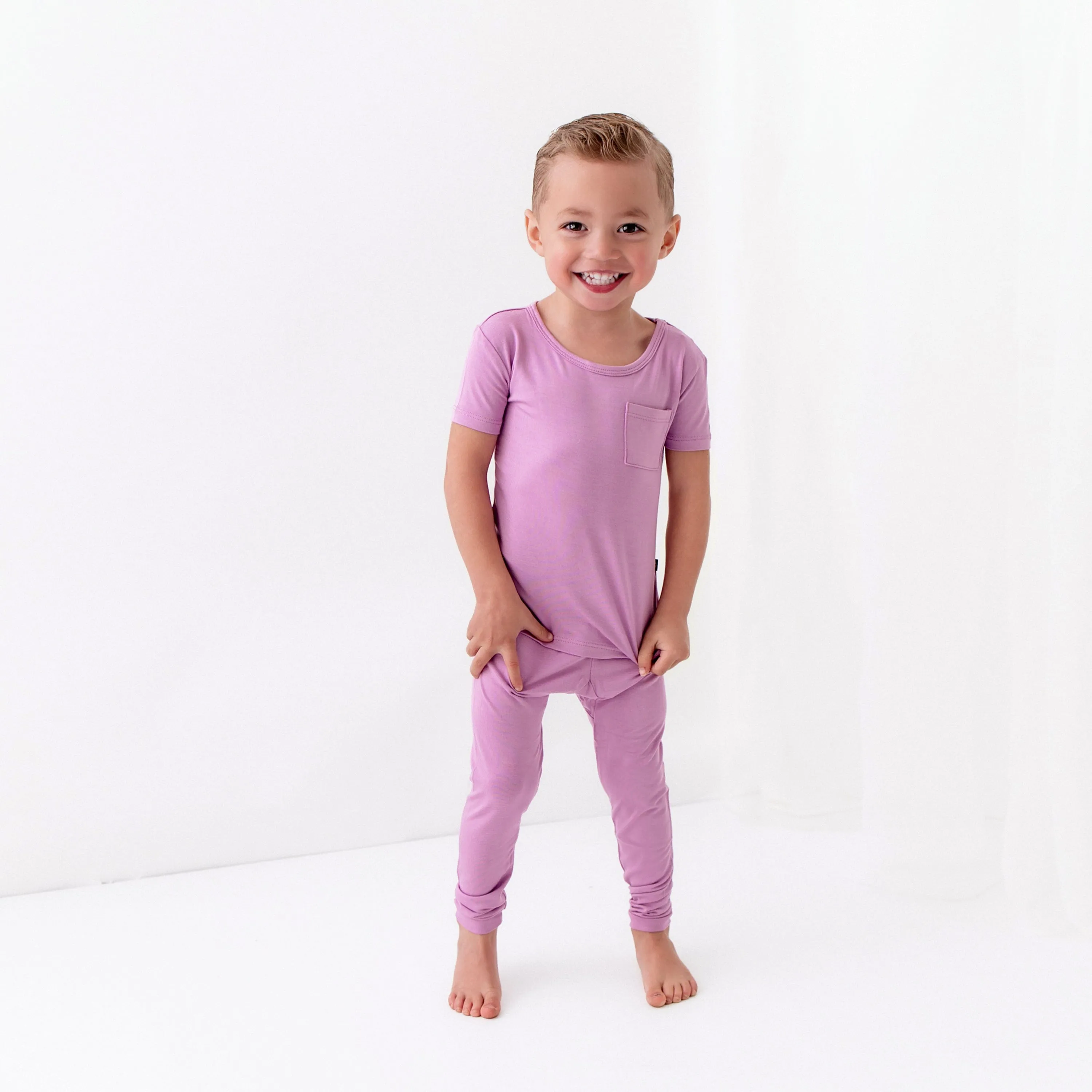 Short Sleeve with Pants Pajamas in Poi