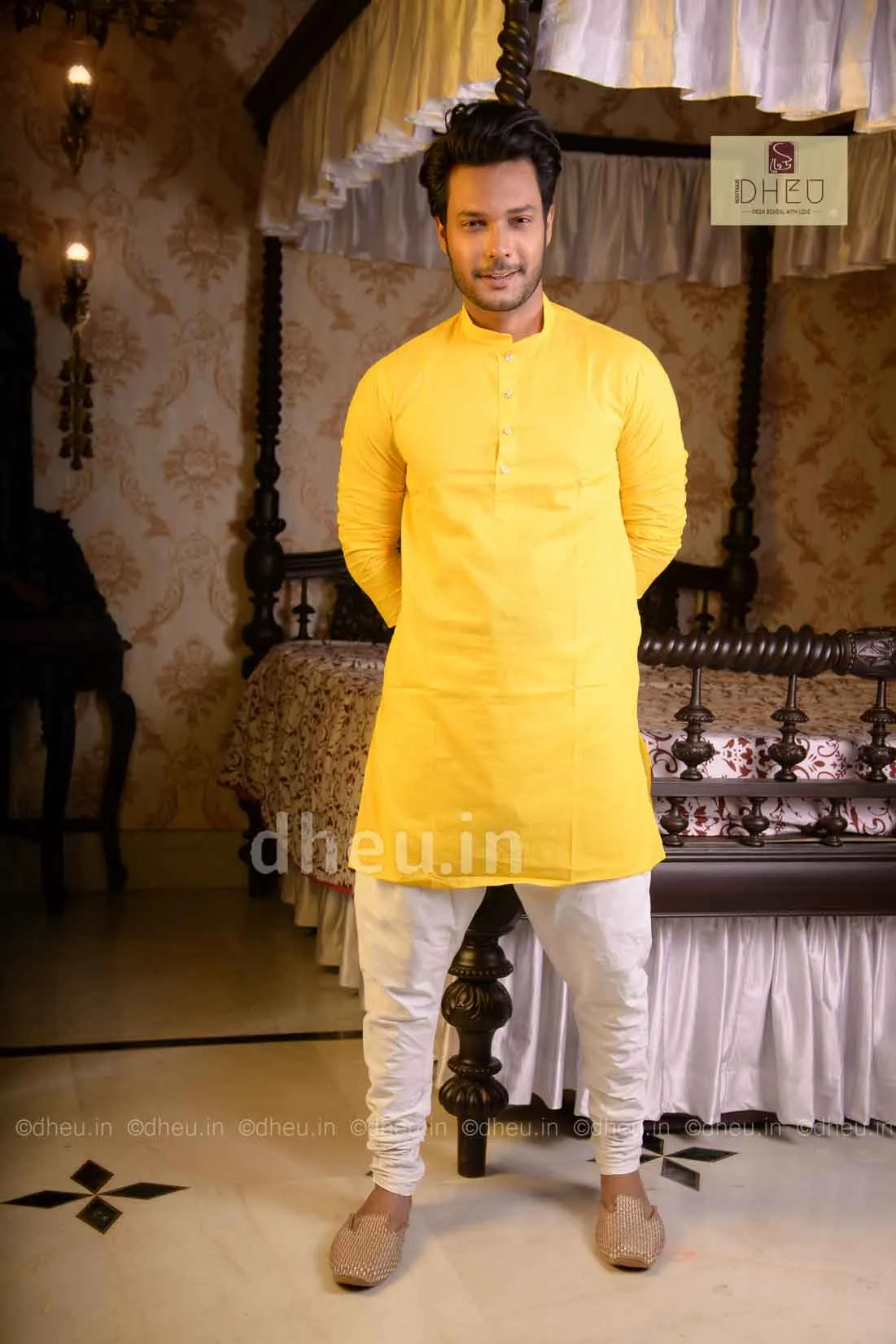 Sirf Tum- Handloom Silk Saree-Kurta Couple Set