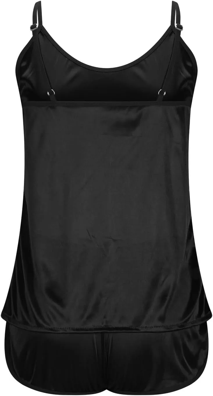 Sleepwear Sets for Women Sleeveless Camisole Tops and Shorts Lightweight Casual Pajamas Set 2 Piece Nightwear Outfits