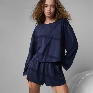Slumberknit™ Long Sleeve Henley Short Set