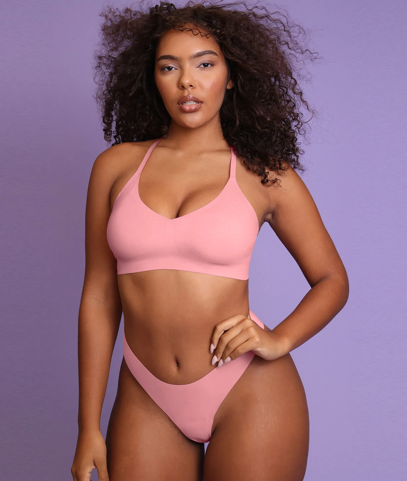 So Obsessed Wireless Lace Racerback Bralette