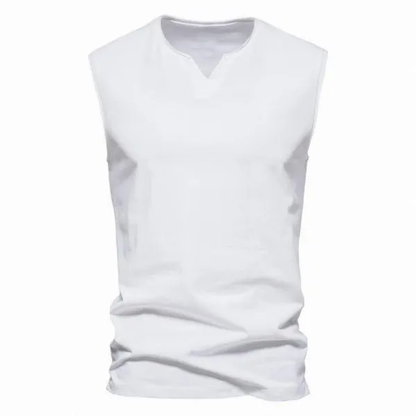 Solid V Neck Tank Top