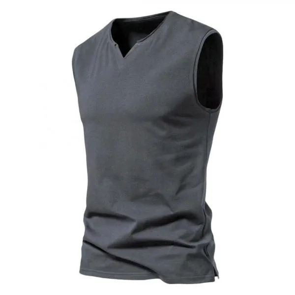 Solid V Neck Tank Top