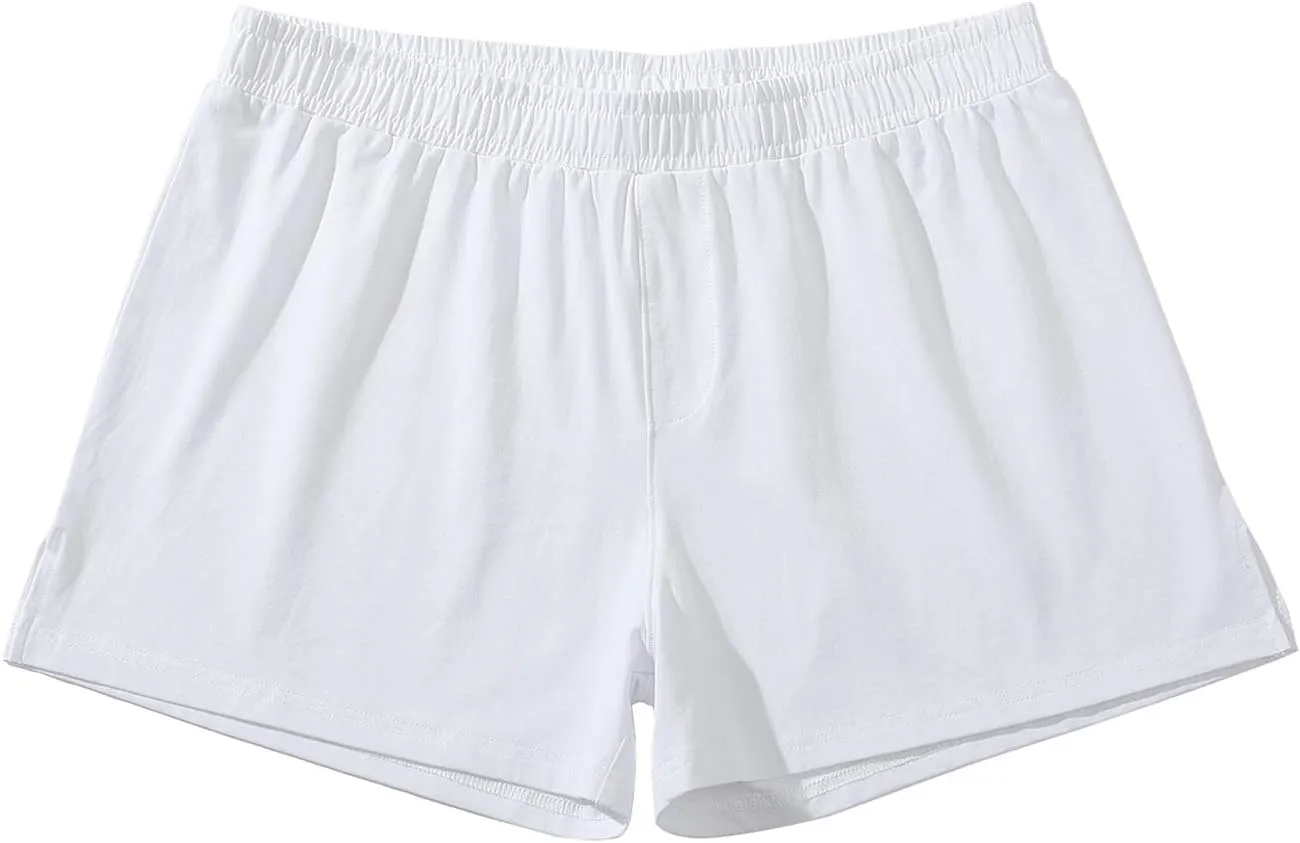 SoptoToxodo Men's Cotton Pajama Bottoms Sleep Lounge Shorts Sleepwear With Pockets