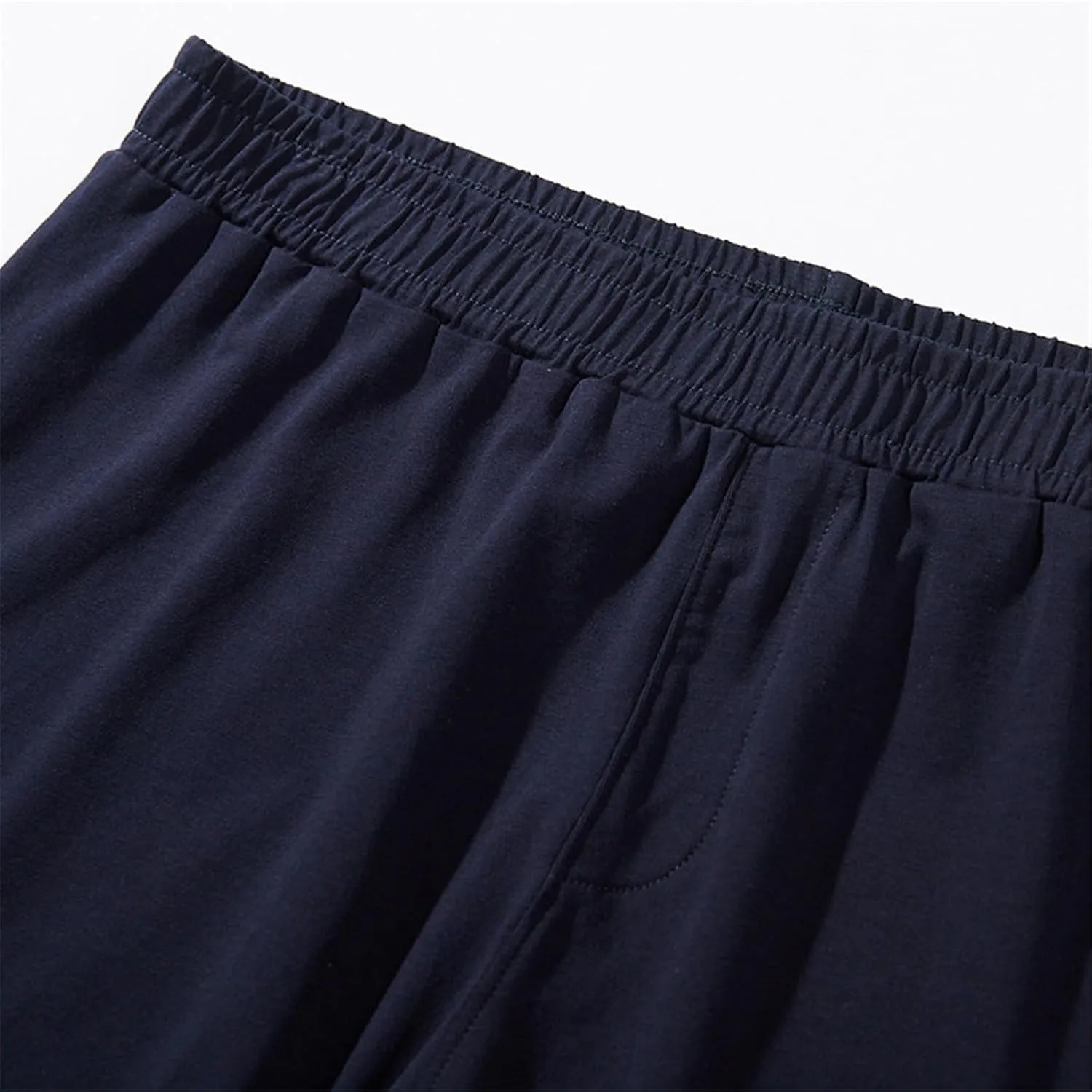 SoptoToxodo Men's Cotton Pajama Bottoms Sleep Lounge Shorts Sleepwear With Pockets