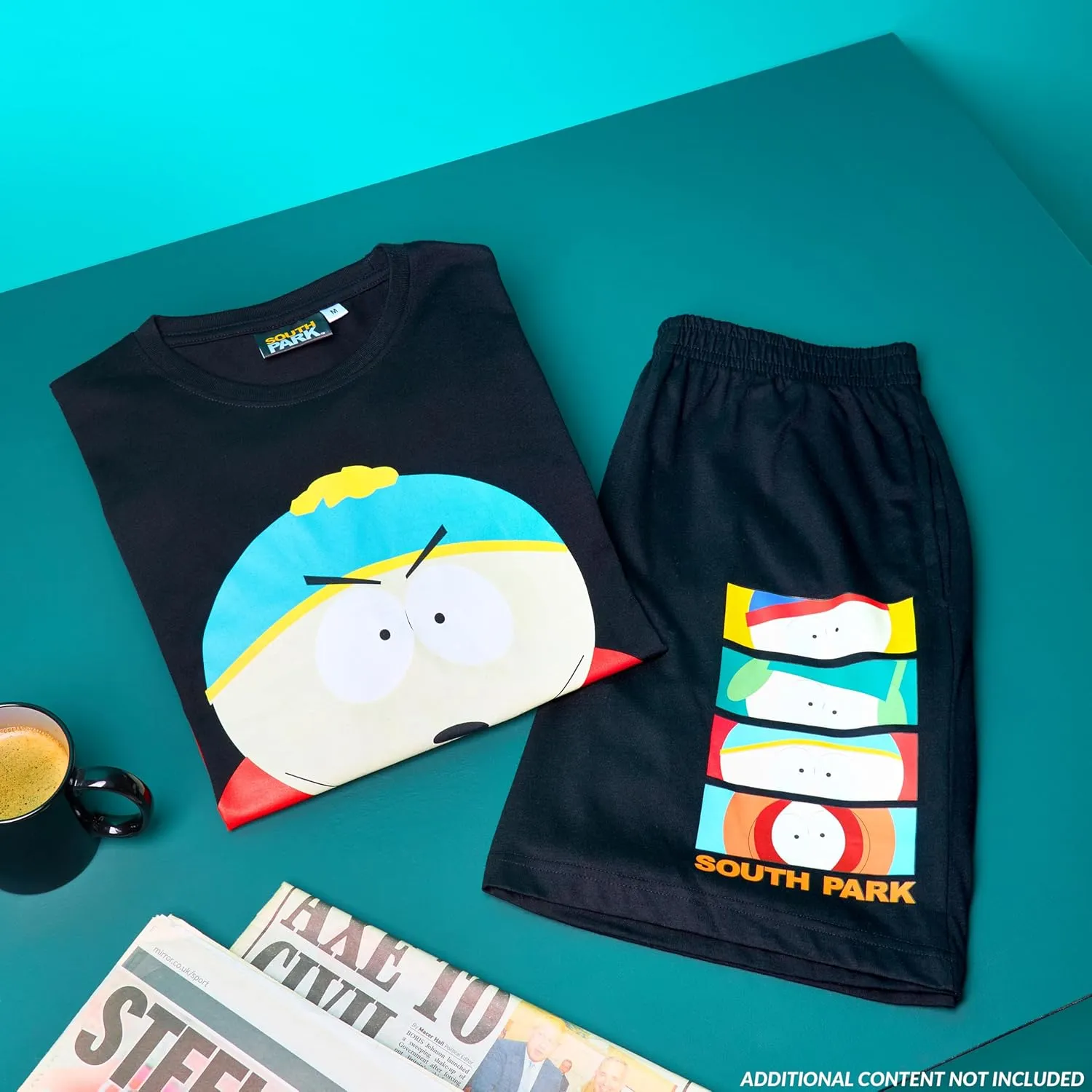 South Park Pajama Set for Men Short Lounge Set PJs Comfy Sleepwear Funny Gifts