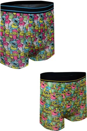 SpongeBob Squarepants Cast of Characters Boxer Briefs 2 Pack