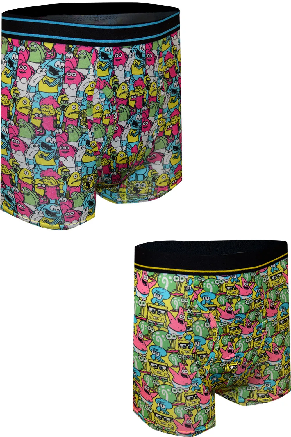 SpongeBob Squarepants Cast of Characters Boxer Briefs 2 Pack