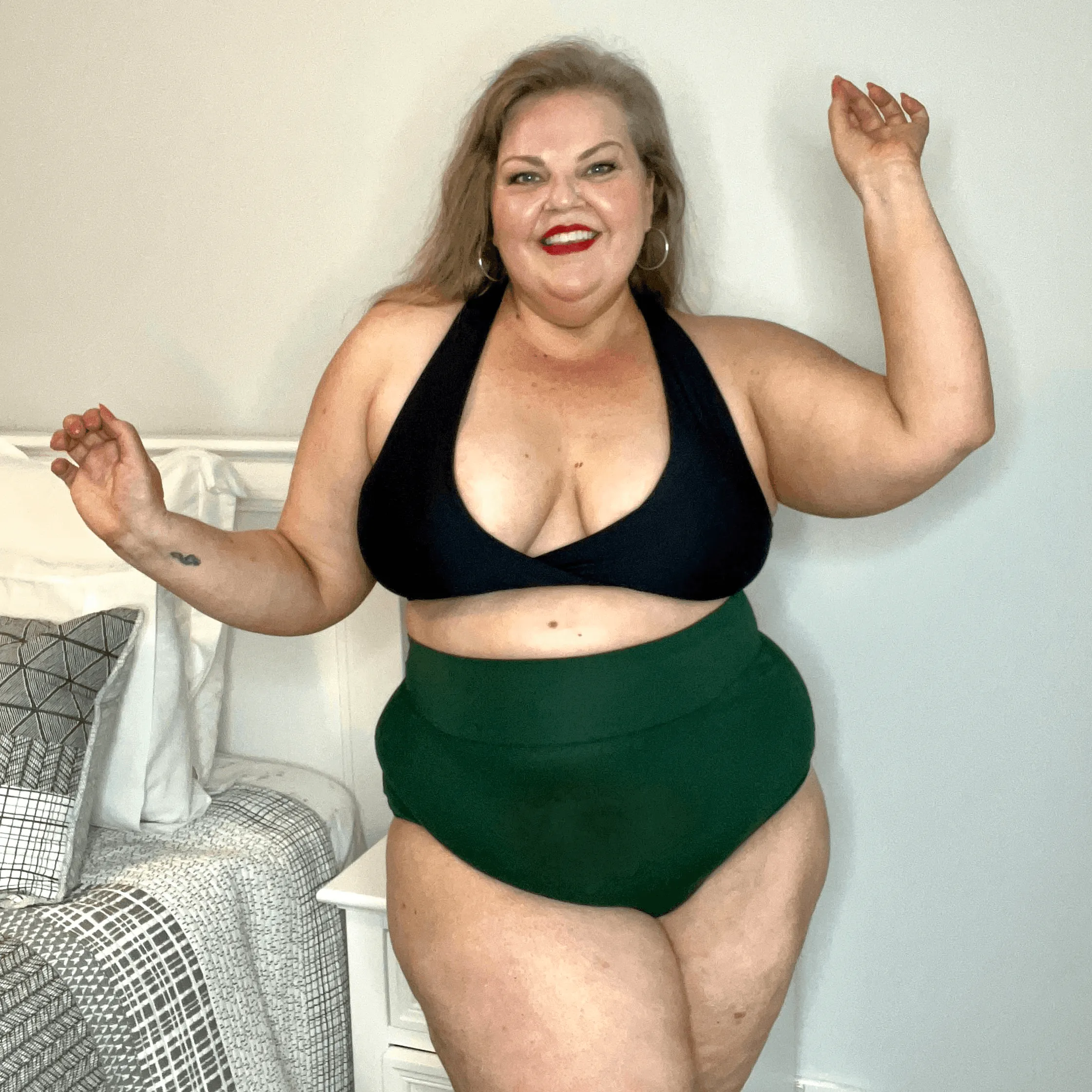 Super High Waist Panties - Hit the Bottle Green
