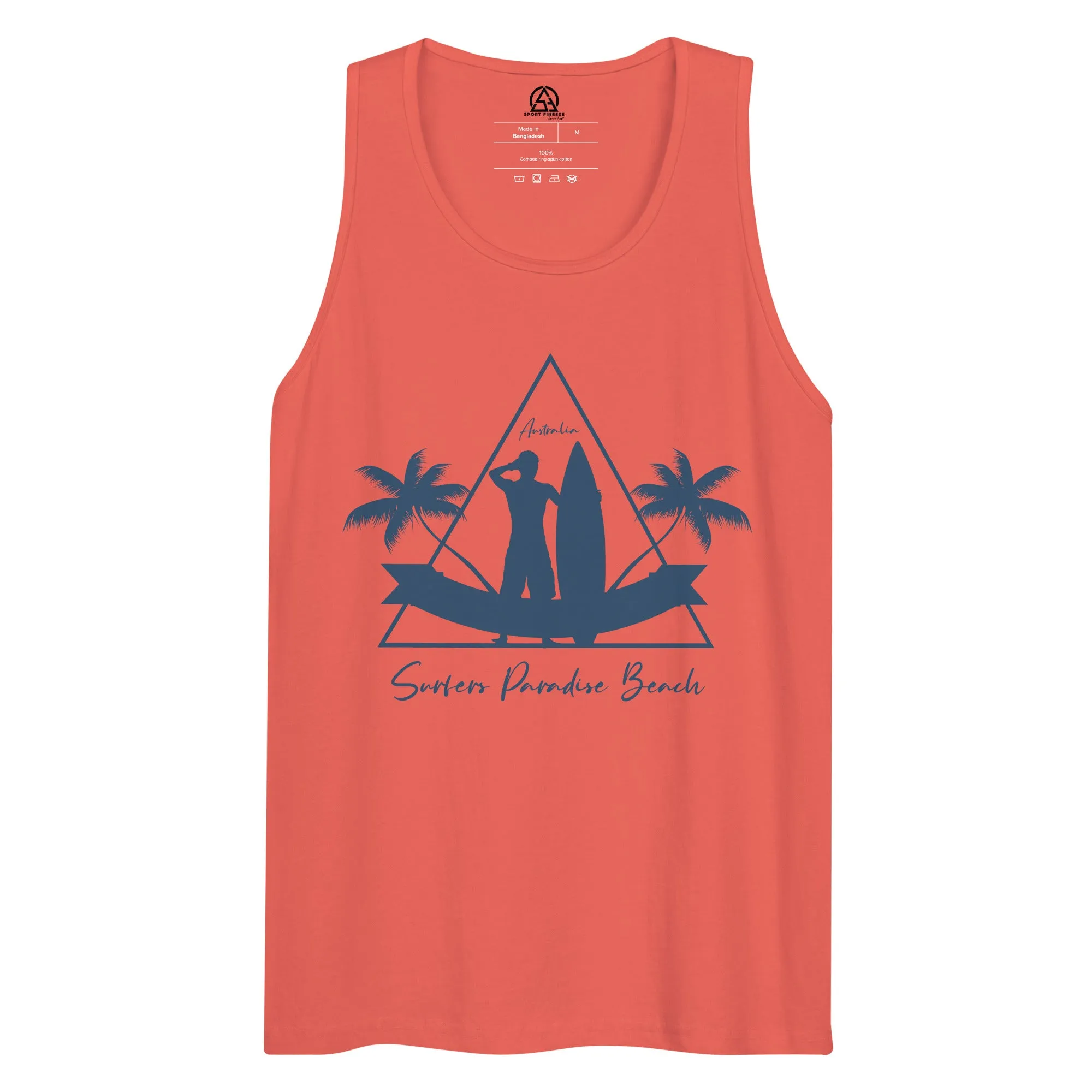 Surfers Paradise Beach Men’s premium tank top
