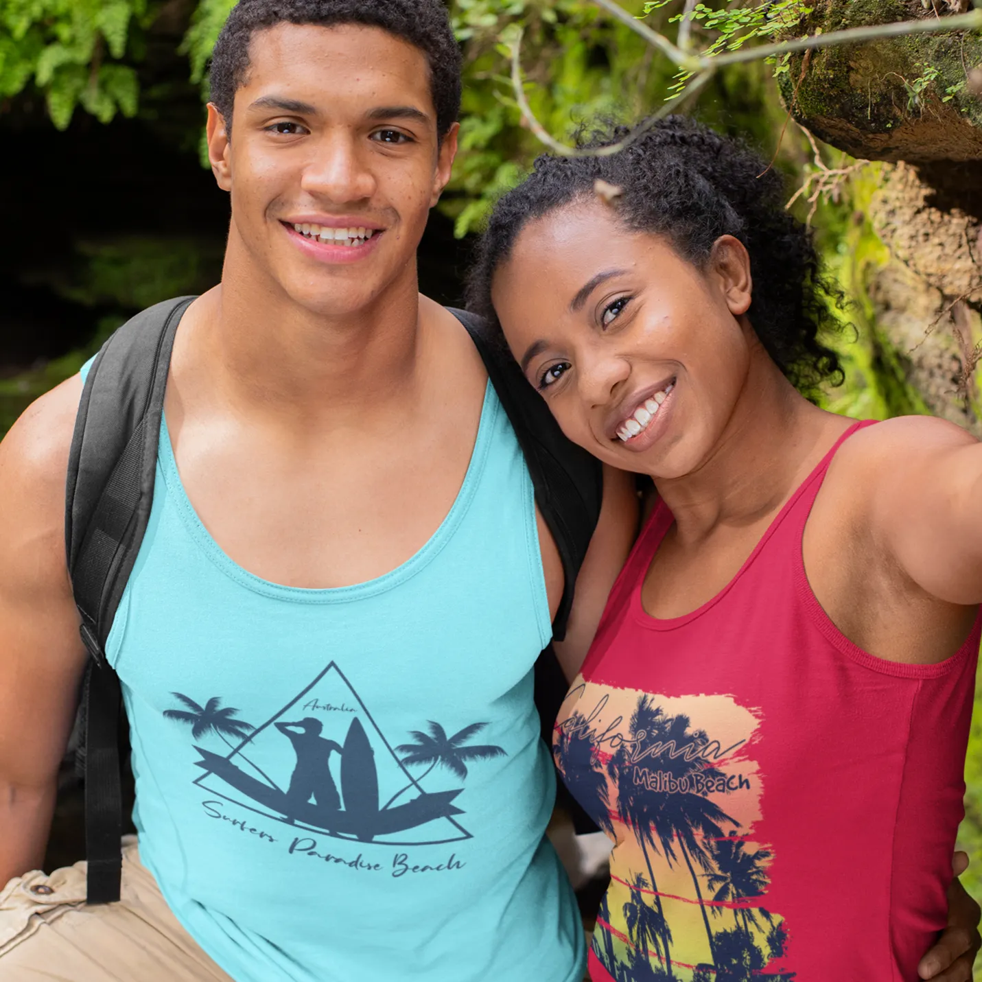 Surfers Paradise Beach Men’s premium tank top