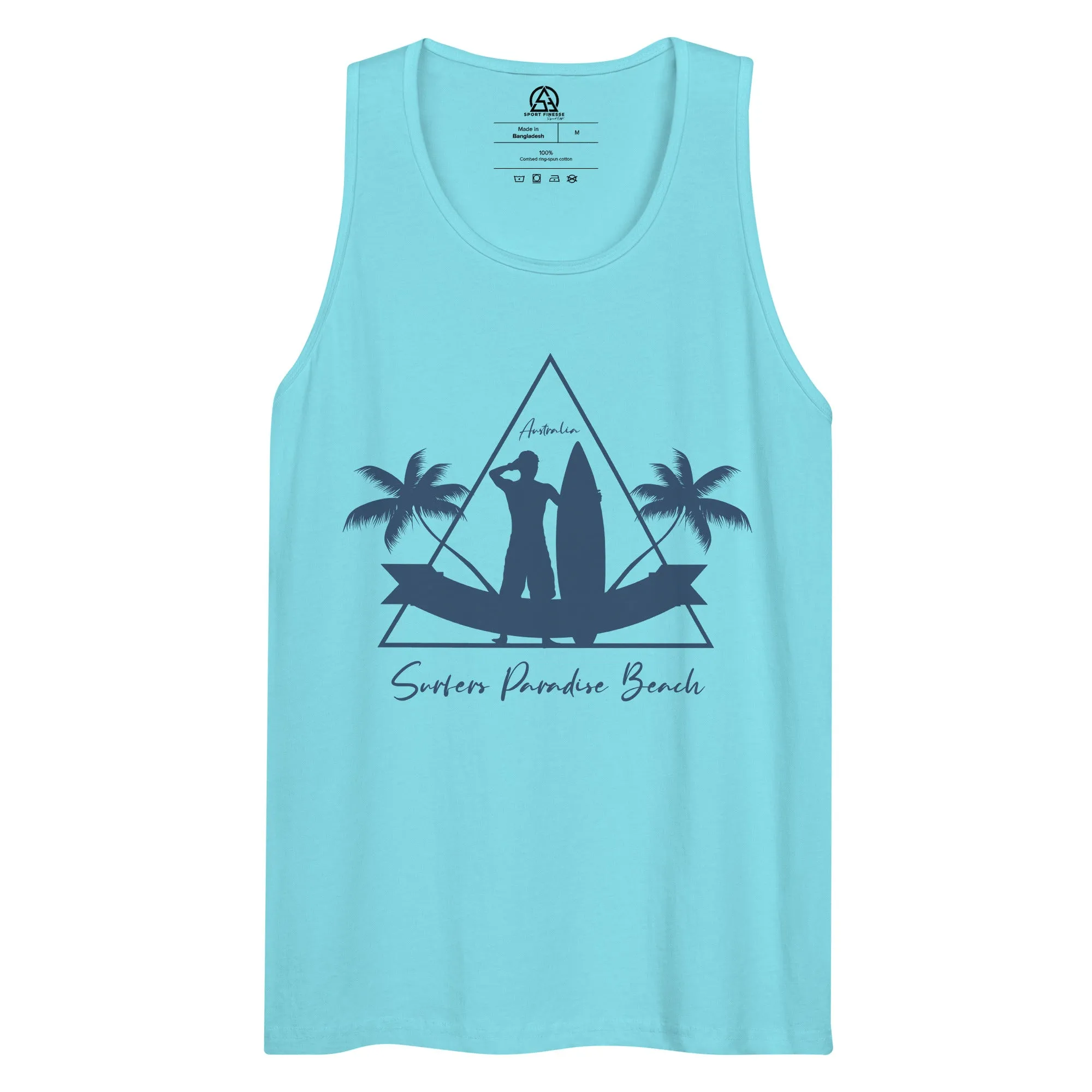 Surfers Paradise Beach Men’s premium tank top