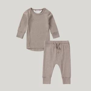 Susukoshi - Organic Pajama Set (Mushroom Speckled - L/S)