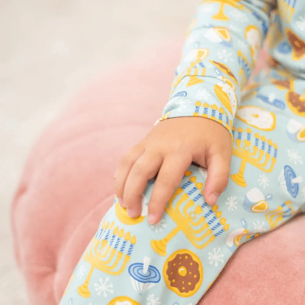 Sweet Bamboo | Hanukkah Big Kid Pajama Set