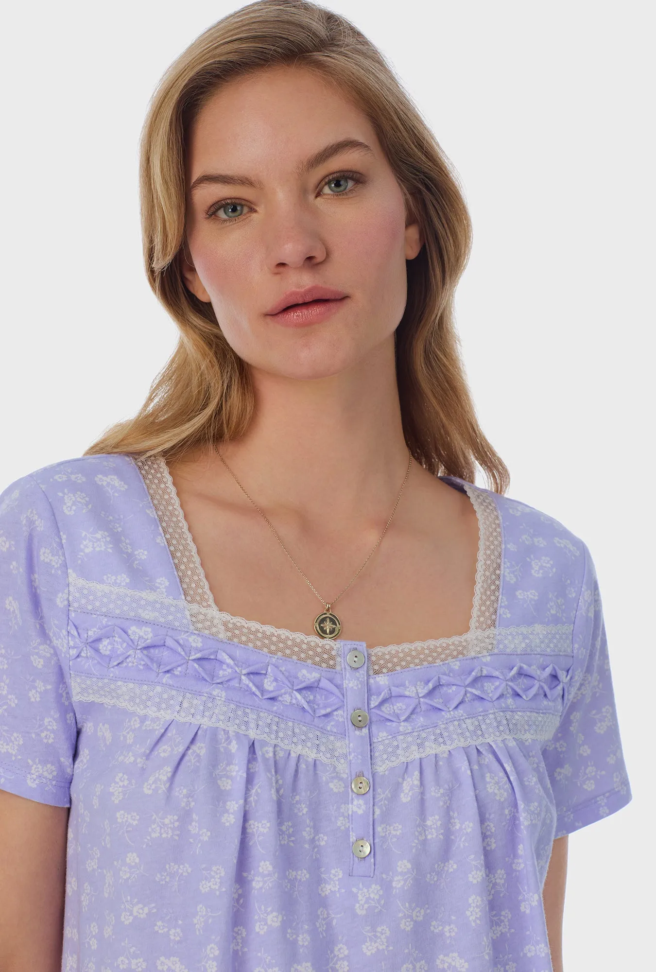Sweet Ditsy Cotton Long Pajama Set