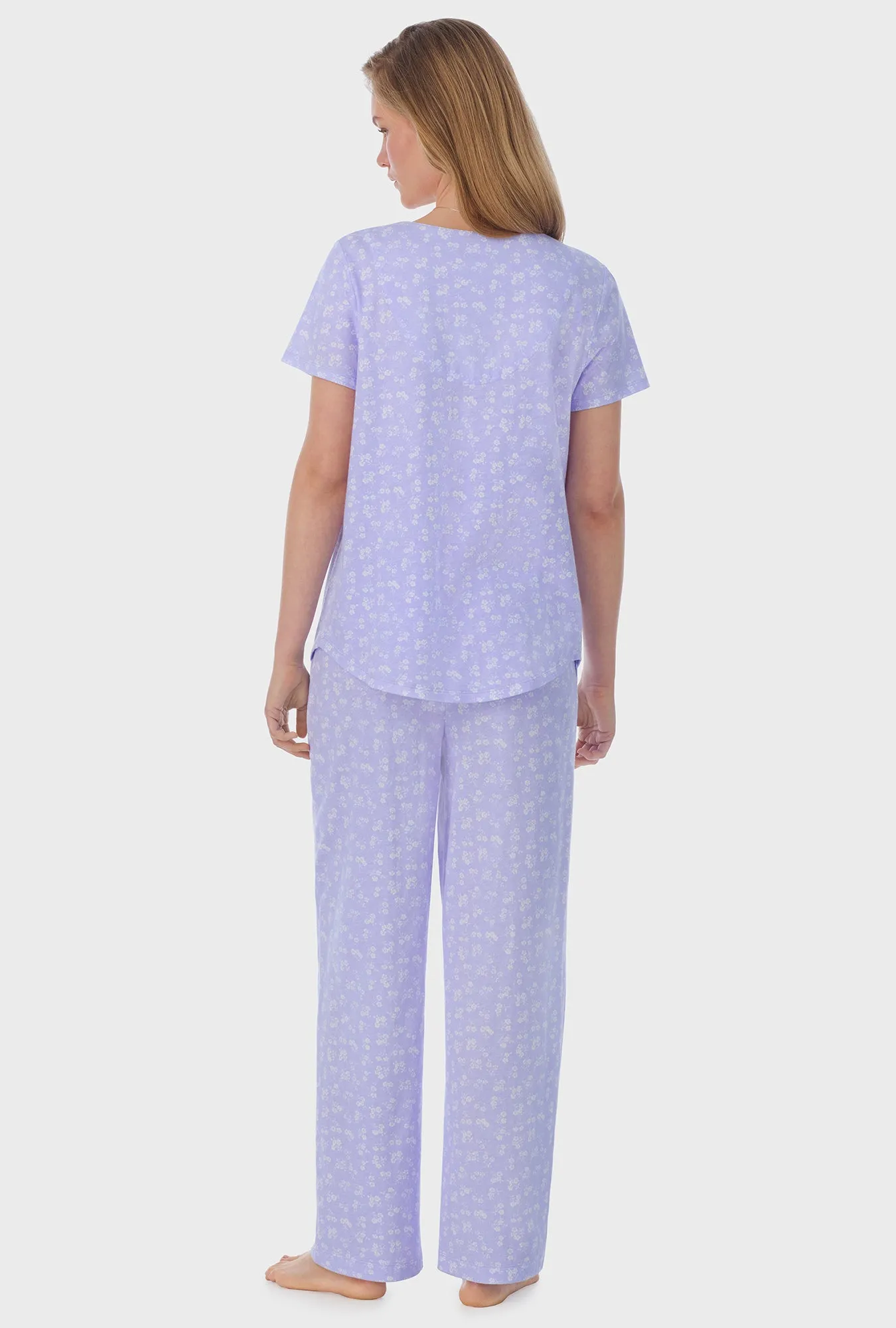 Sweet Ditsy Cotton Long Pajama Set