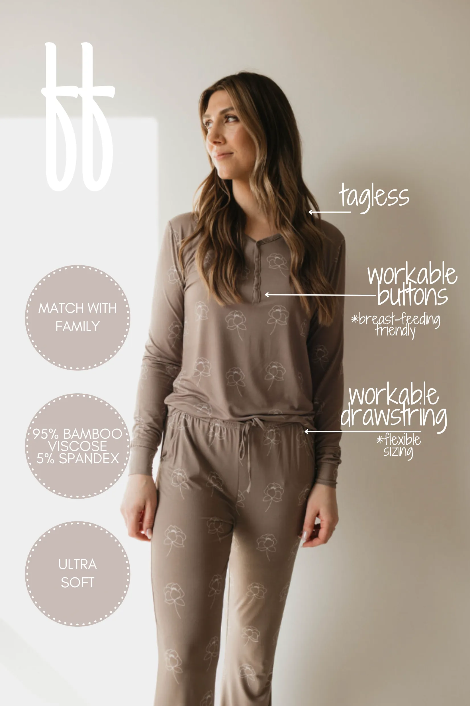 Sweet Dreams Floral | Women's Bamboo Pajamas
