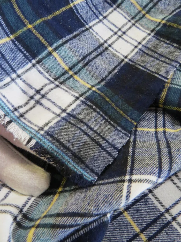 Tartan Plaid Uniform Apparel Flannel Fabric / Red/Green/Blue