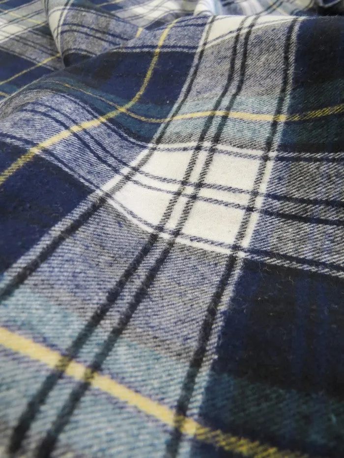 Tartan Plaid Uniform Apparel Flannel Fabric / Red/Green/Blue