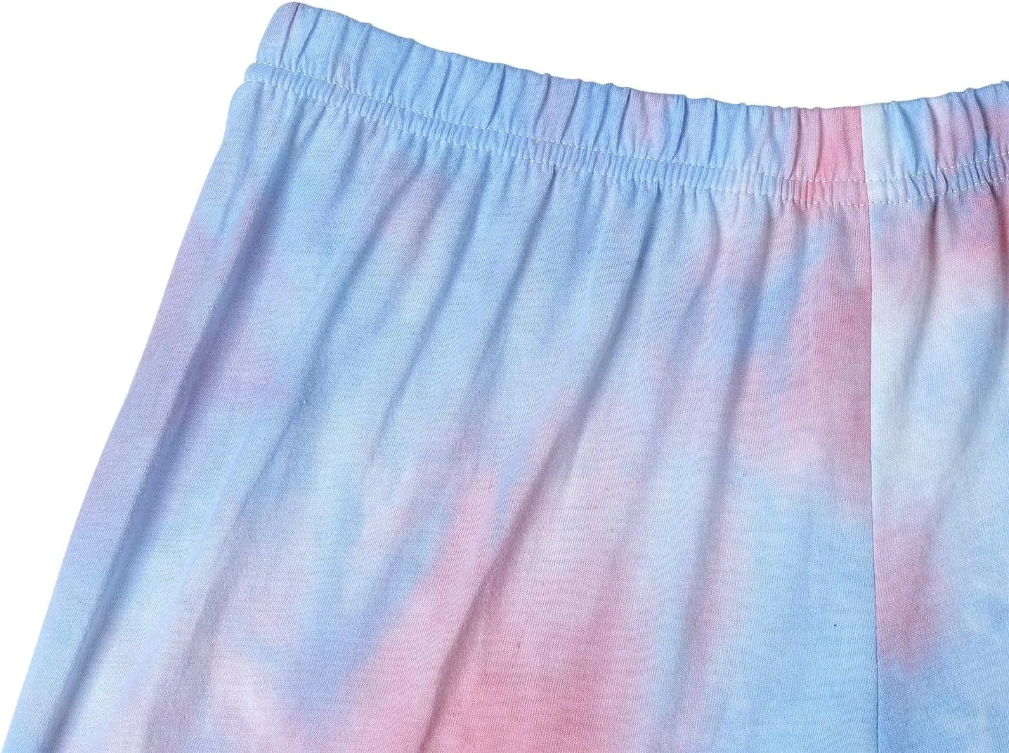 Tebbis Trendy Tie Dye Sleepover Pajamas for Girls -100% Cotton Soft Avocado/Caticorn Cat Donut PJ Set Size 6-18