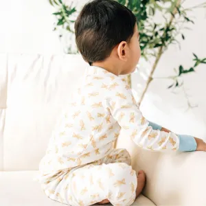 Teddy Long Pajamas - Blue by Luna and Arlo