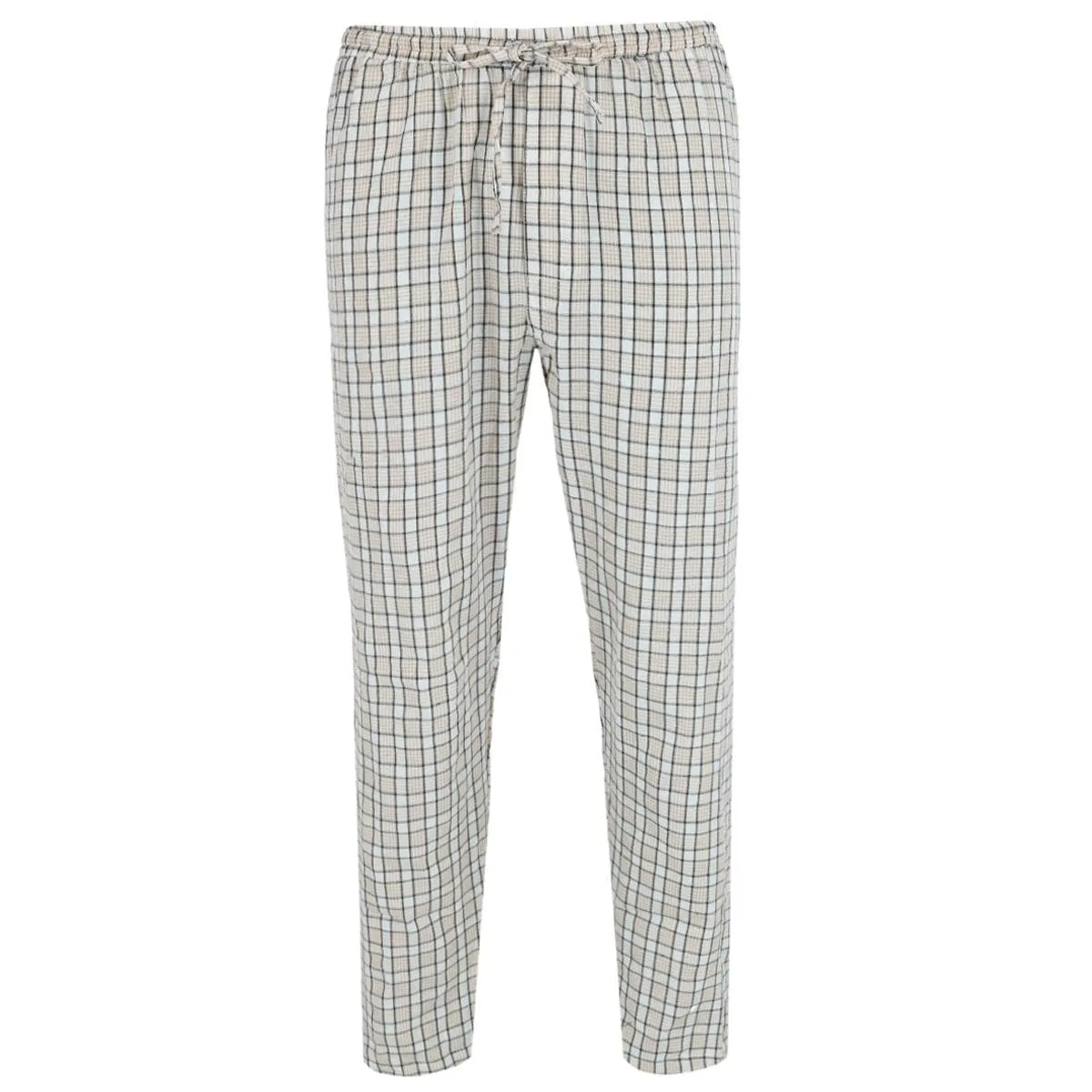Ten West Apparel Men's Henley Short Sleeve and Plaid Pajama Pant Set