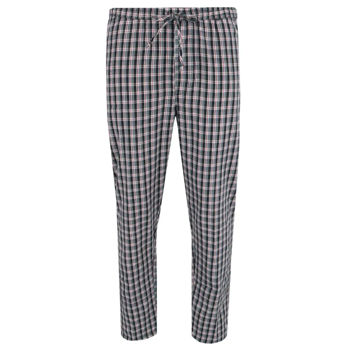 Ten West Apparel Men's Henley Short Sleeve and Plaid Pajama Pant Set