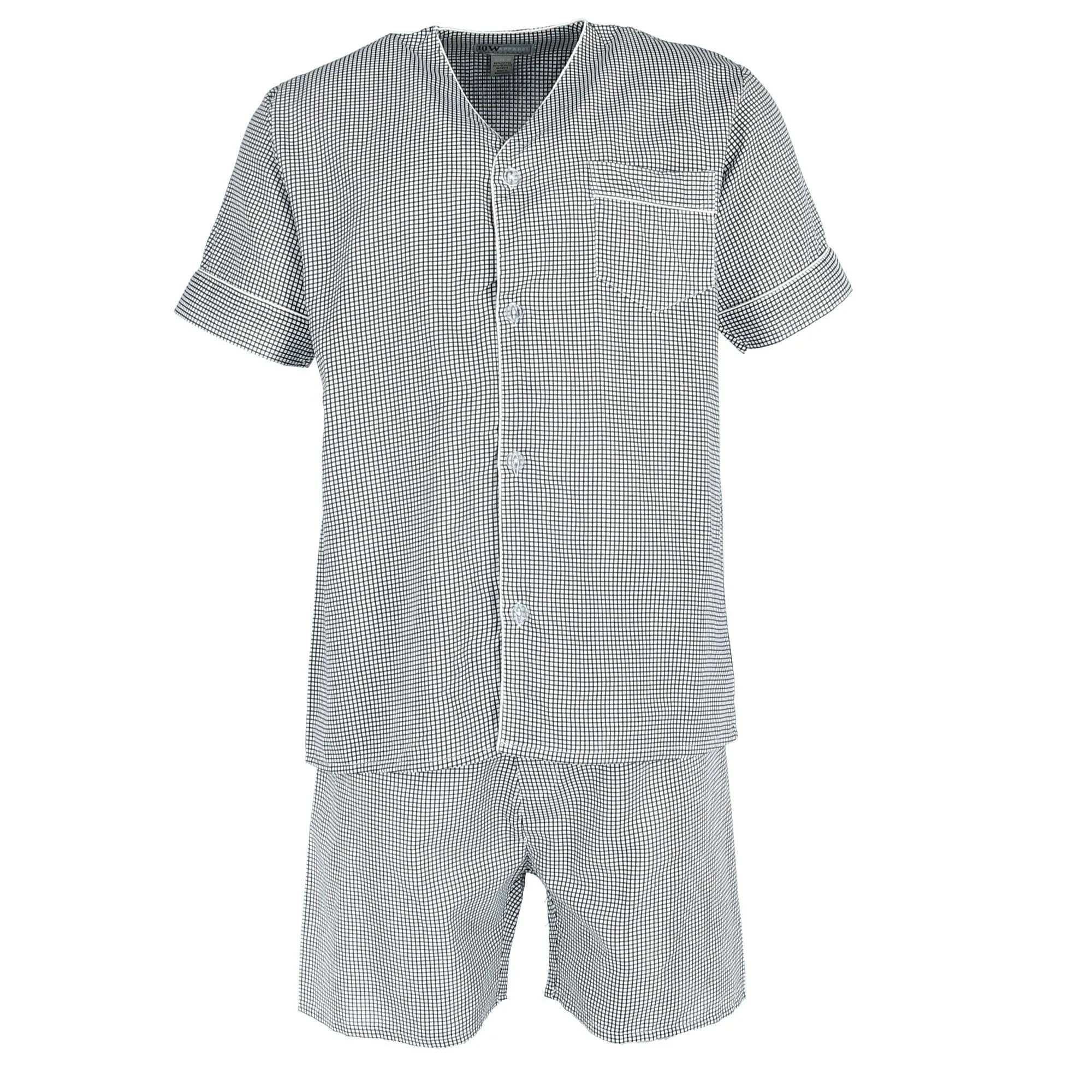 Ten West Apparel Men's Short Sleeve Short Leg Pajama Set